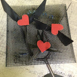 Enameled Love Earrings at alishamerrickart