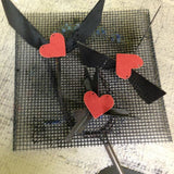 Enameled Love Earrings at alishamerrickart