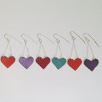 Enameled Love Earrings at alishamerrickart