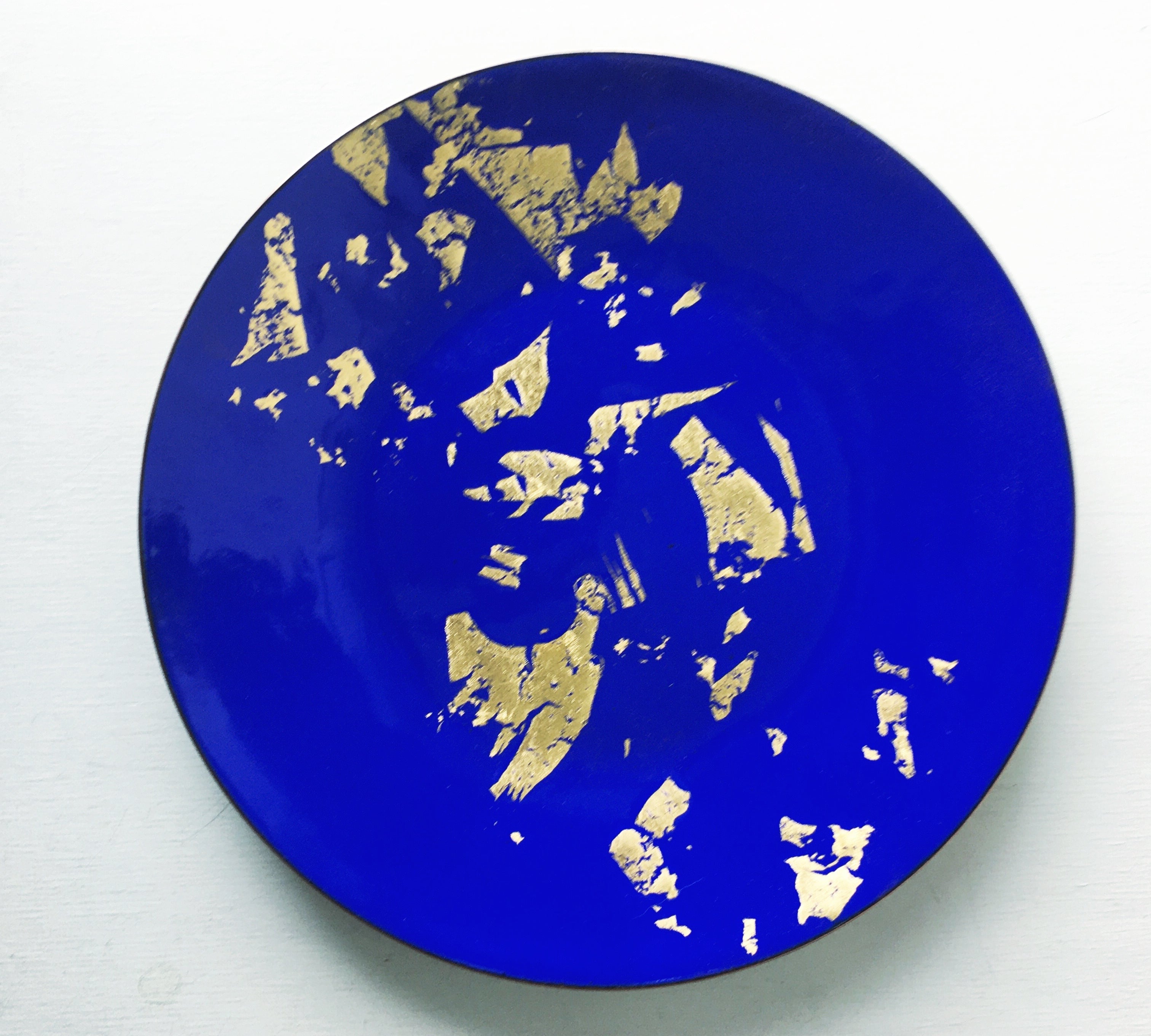 Gold Leaf Enamel Bowl