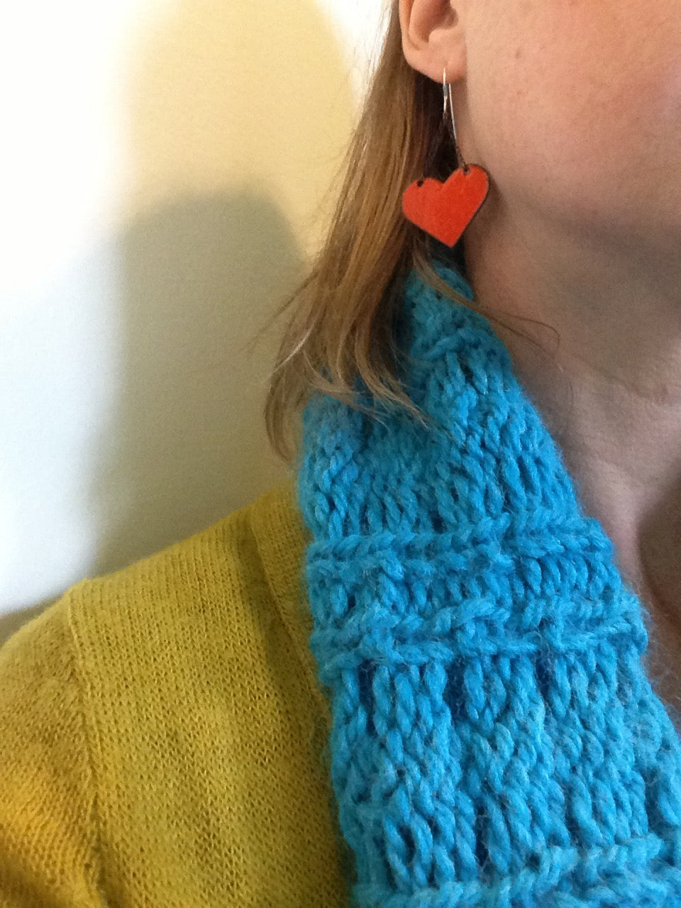 Enameled Love Earrings at alishamerrickart