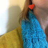 Enameled Love Earrings at alishamerrickart