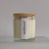 Sandalwood Scented Candle - Wood
