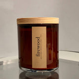 Firewood Scented Candle | Smoky Wood Scent Fall Winter