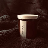 Firewood Scented Candle | Smoky Wood Scent Fall Winter