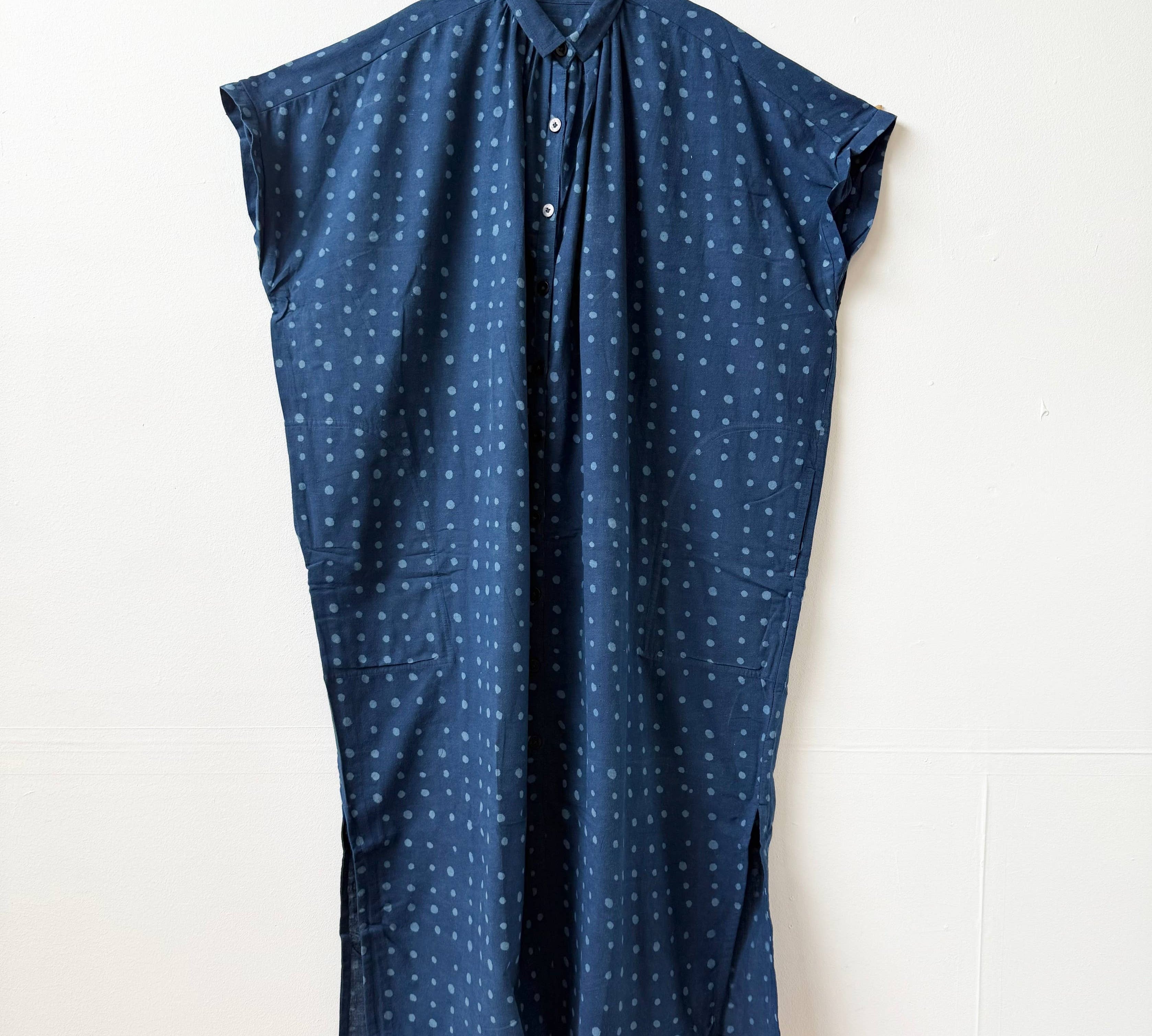 Elise Two Indigo Dots