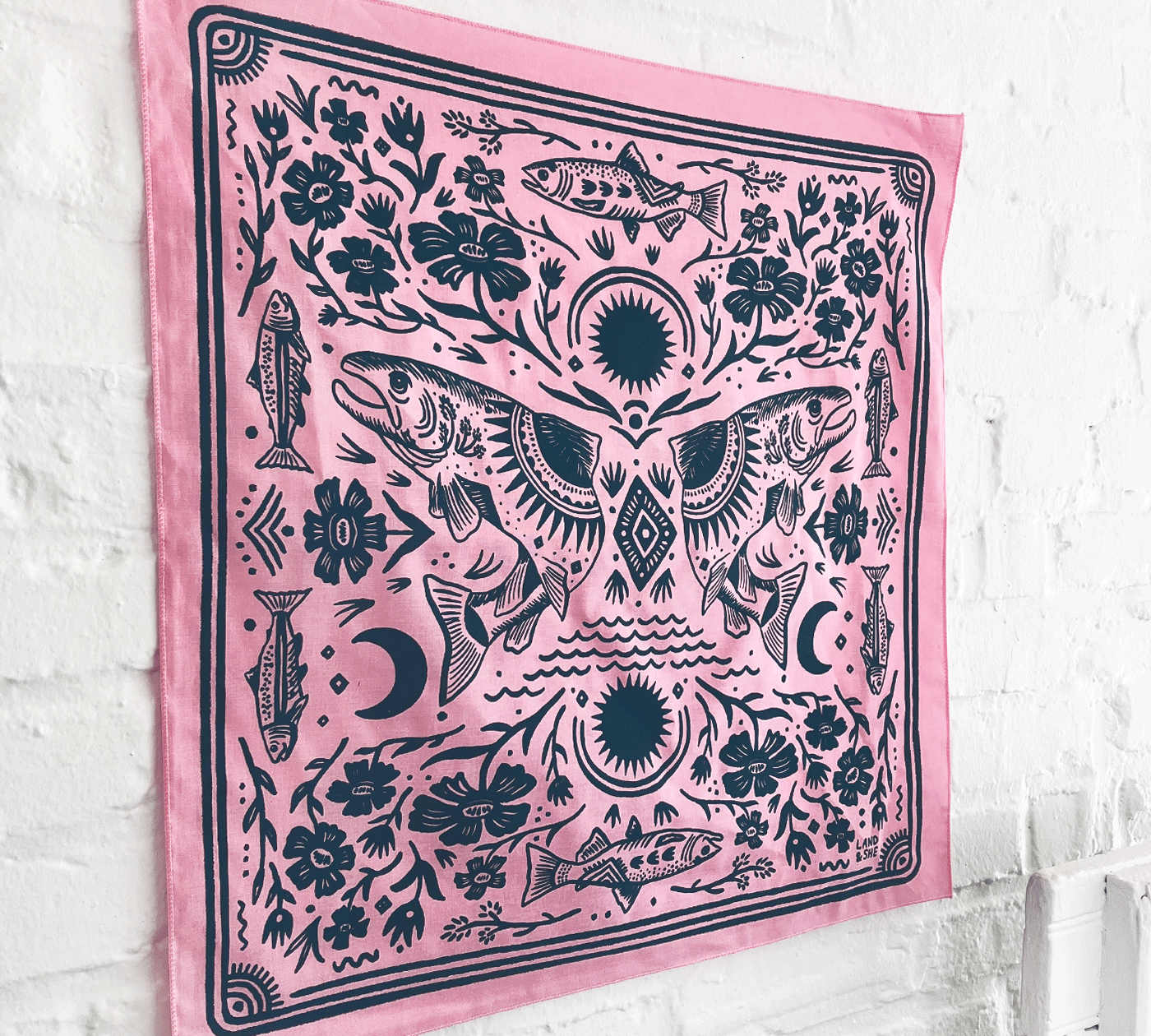 Salmon In Spring Bandana