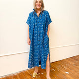 Elise Two Indigo Dots