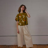 Albers Short Sleeve Sweater Tee - Avocado