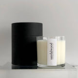 Sandalwood Scented Candle - Wood