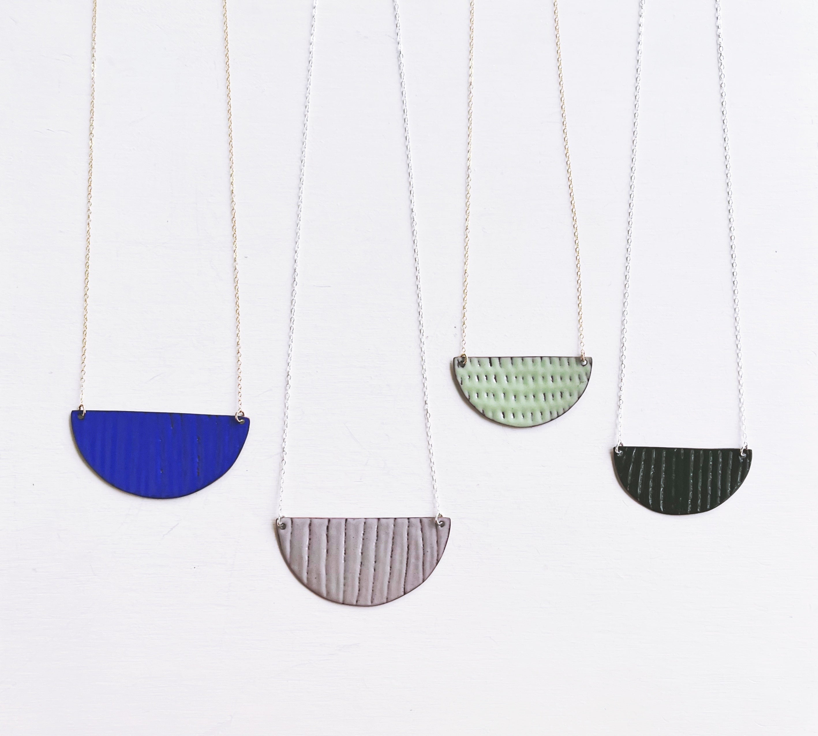 Line and Dot Necklace