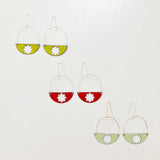 Hemisphere Flower Earrings
