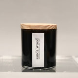 Sandalwood Scented Candle - Wood