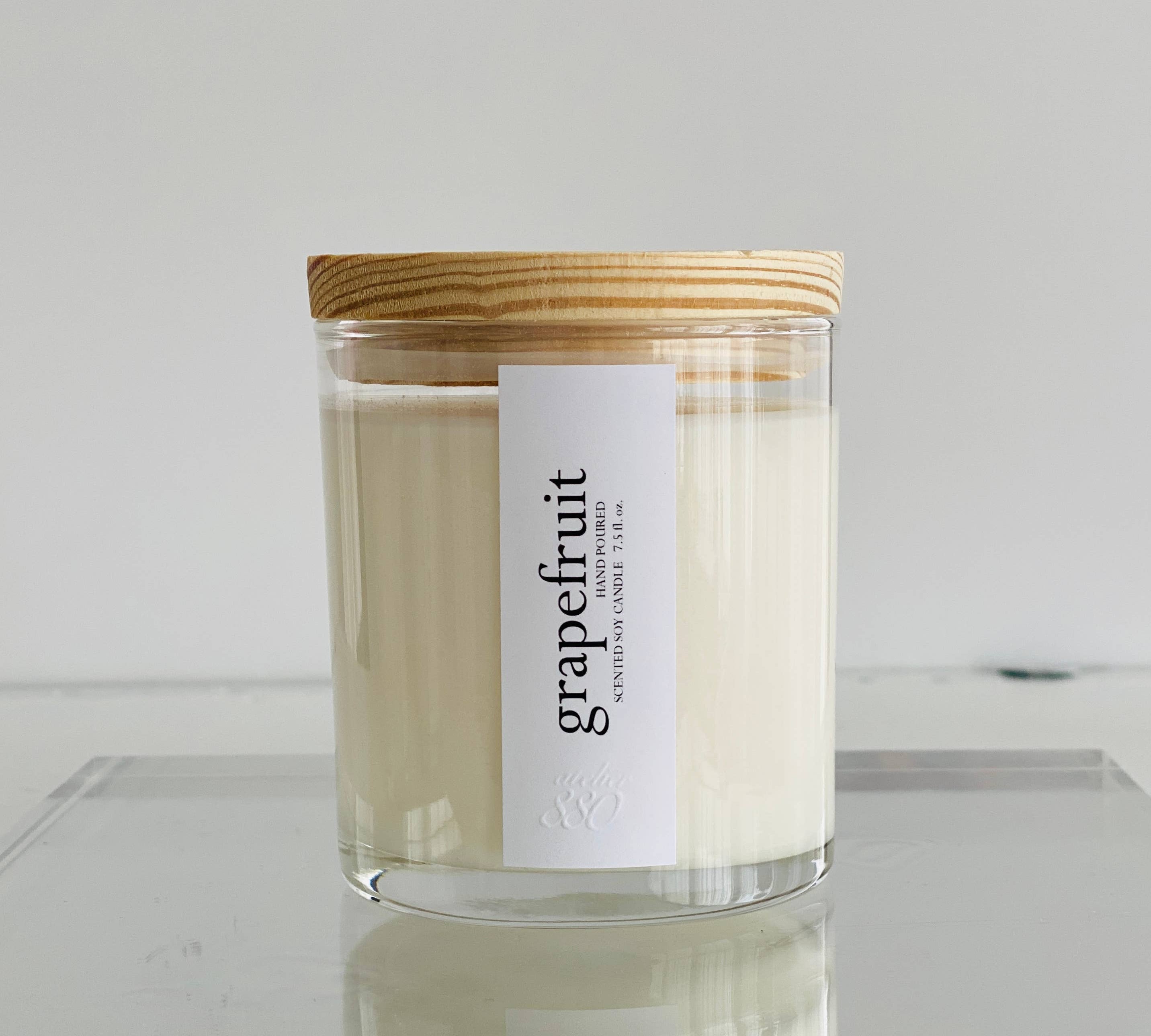 Grapefruit Scented Candle - Fresh Citrus | Summer | Volcano