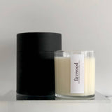 Firewood Scented Candle | Smoky Wood Scent Fall Winter