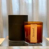 Firewood Scented Candle | Smoky Wood Scent Fall Winter